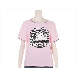 Chanel Pink Cruise Line La pausa 2019 Terrycloth CC Top Tee